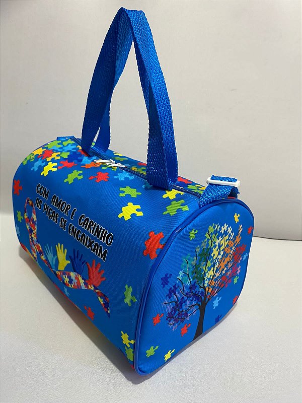 Bolsa Transversal Autismo Unissex azul
