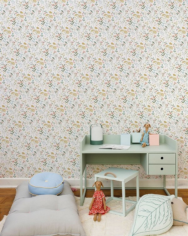 Papel De Parede Flores Mix
