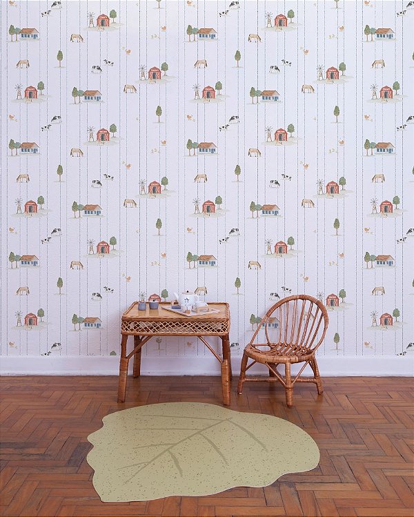 Papel De Parede Fazenda Elementos