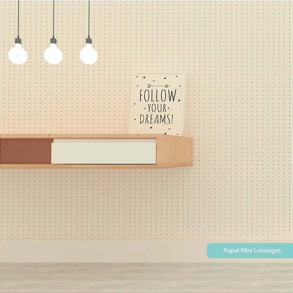 Papel De Parede Mini Losangos