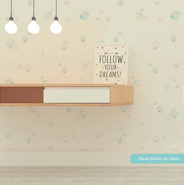 Papel De Parede Infantil Bolhas de Sabão