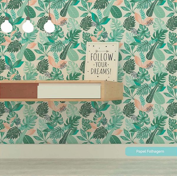 Papel De Parede Folhagem