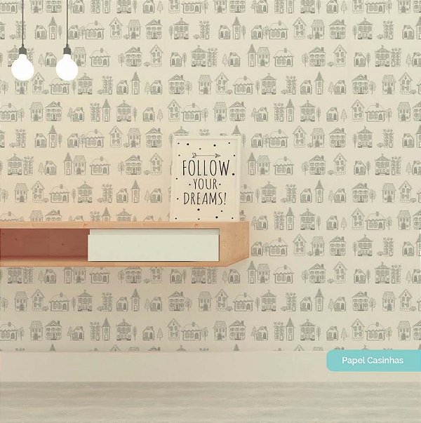 Papel De Parede Infantil Casinhas