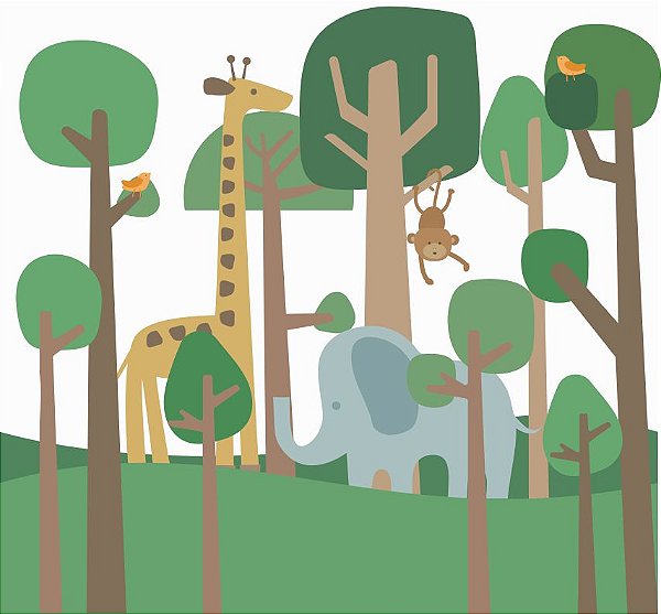 Painel De Parede Floresta Forte
