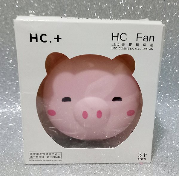 Porquinho Luminaria E Ventilador
