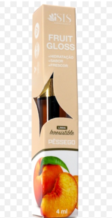 GLOSS LABIAL PESSEGO DE FRUTAS HIDRATANTE ISIS REZENDE