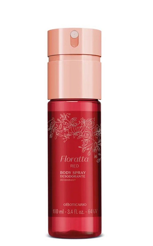 Body Spray Desodorante Floratta Red 100ml - Cuidando da Beleza Perfumaria &  Acessorios