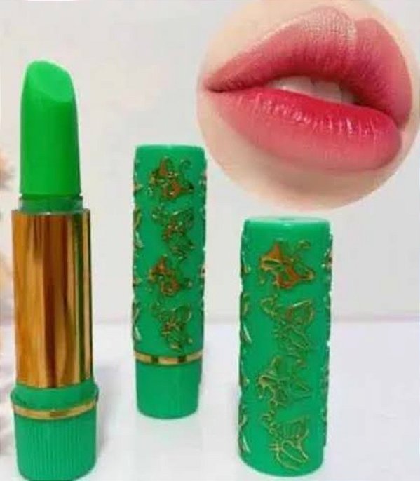 Kit c/4 unidades Batom Magico 24 Horas - Verde