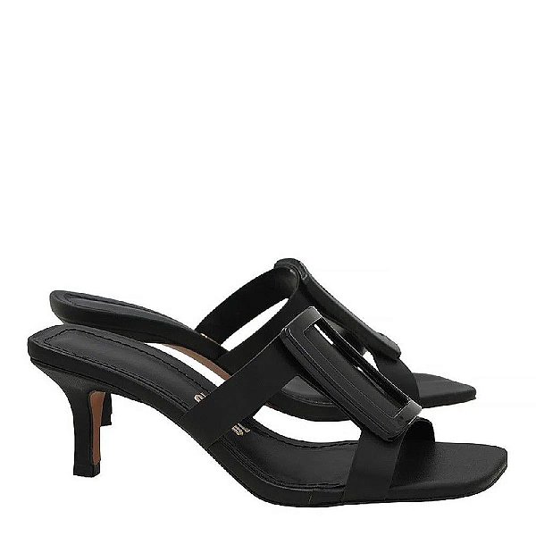 SANDALIA SANTA LOLLA SANTORINE FIVELA - PRETA