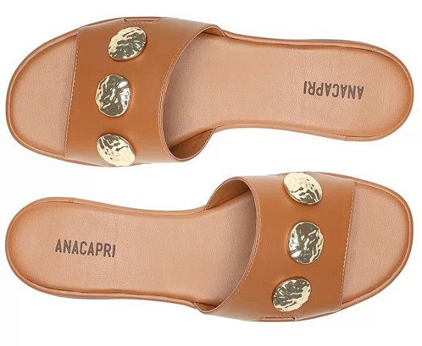 RASTEIRA ANACAPRI SLIDE  METAIS - MARROM
