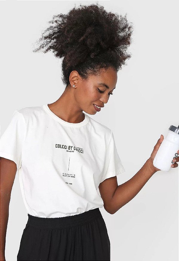 CAMISETA COLCCI ESTAMPADA - OFF SHELL