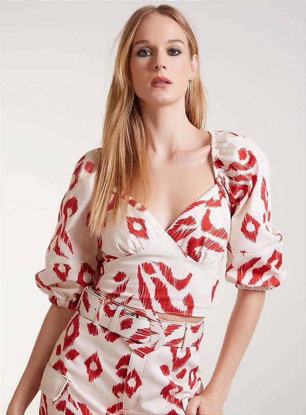 BLUSA FORUM ESTAMPADA