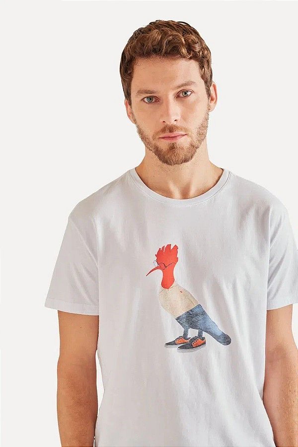 CAMISETA RESERVA ESTAMPADA PICA PAU - BRANCO
