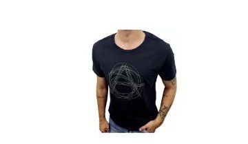 CAMISETA ARAMIS ESTAMPADA - PRETO
