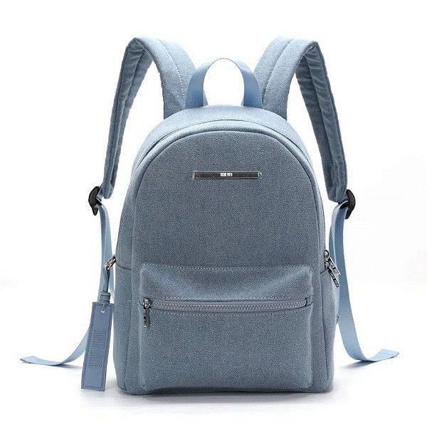 MOCHILA SANTA LOLLA SINTETICA - AZUL CLARO