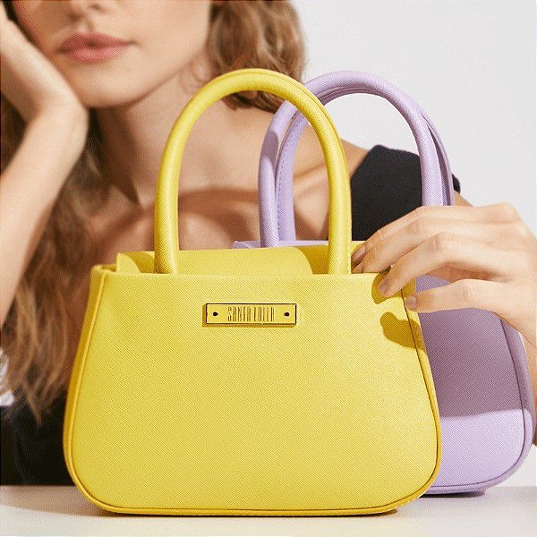 BOLSA SANTA LOLLA - AMARELO LIMAO