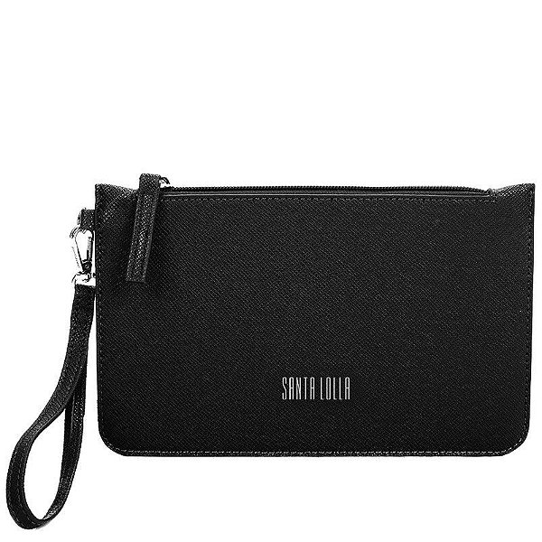 CLUTCH SANTA LOLLA TEXTURIZADA - PRETO