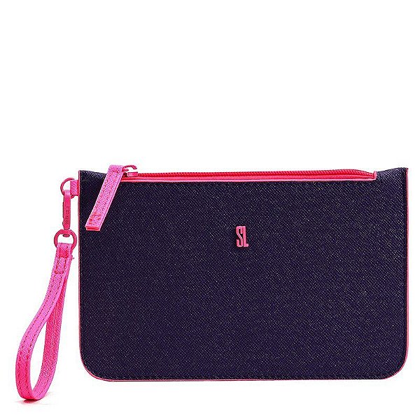 CLUTCH SANTA LOLLA - ROXO E ROSA NEON