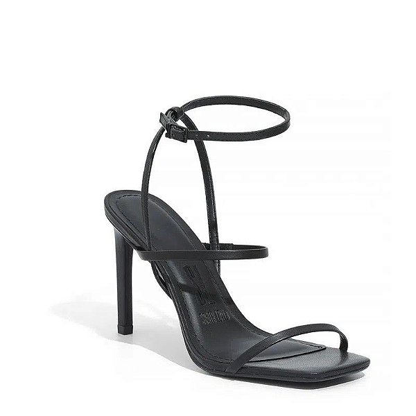 SANDALIA SANTA LOLLA COURO PELICA SOFT - PRETO