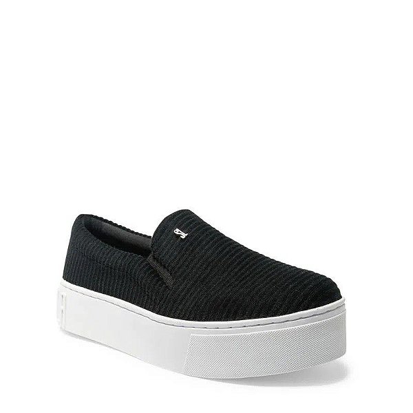 TENIS SANTA LOLLA SLIP ON TECIDO GAUDI - PRETO