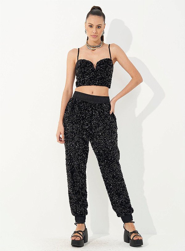 CALÇA COLCCI PAETE - PRETA