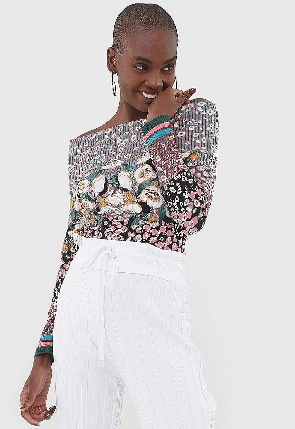 BLUSA COLCCI ESTAMPADA