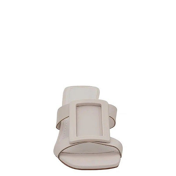SANDALIA SANTA LOLLA MULE SANTORINE FIVELA - OFF WHITE