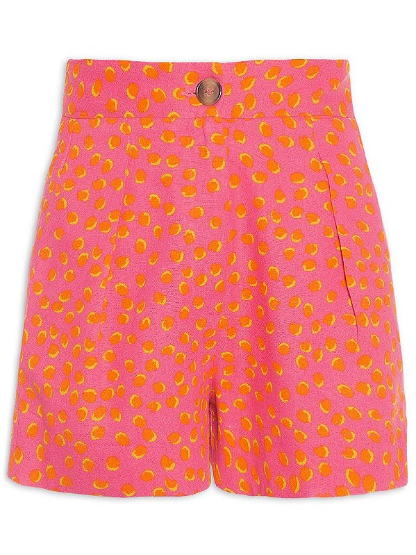 SHORT LINHO DRESS TO ESTAMPA LEOPARDO - ROSA