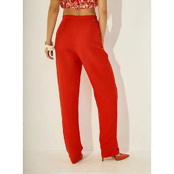 CALÇA COLCCI LINHO - VERMELHO IFE