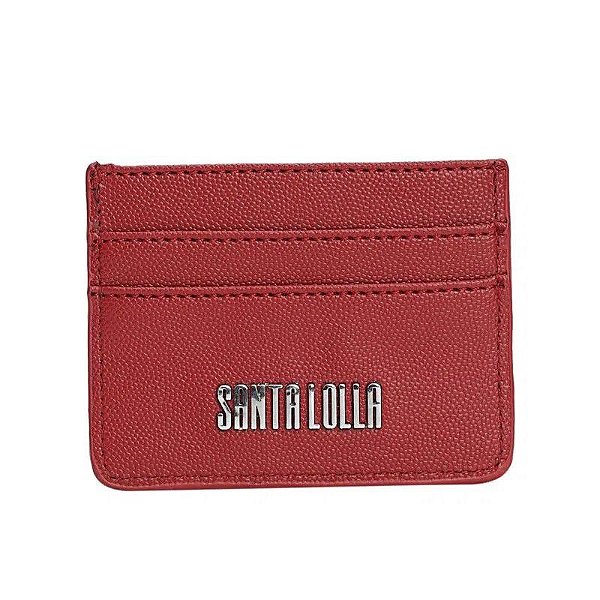 PORTA CARTAO SANTA LOLLA - RUSSIAN RED
