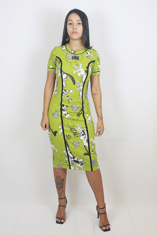 VESTIDO COLCCI MIDI ESTAMPADO