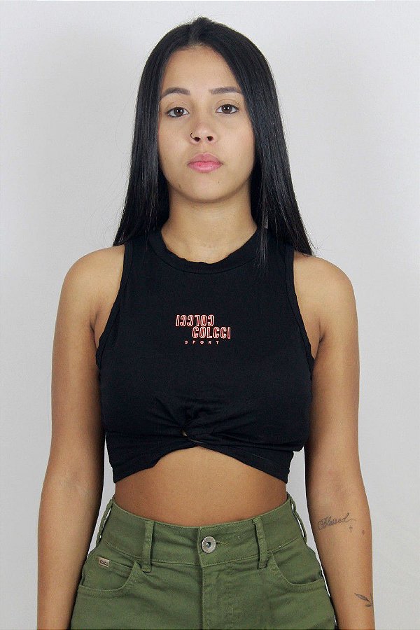 TOP COLCCI PRETO