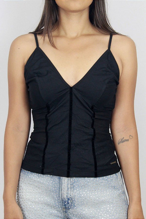 BLUSA COLCCI DETALHE TULE