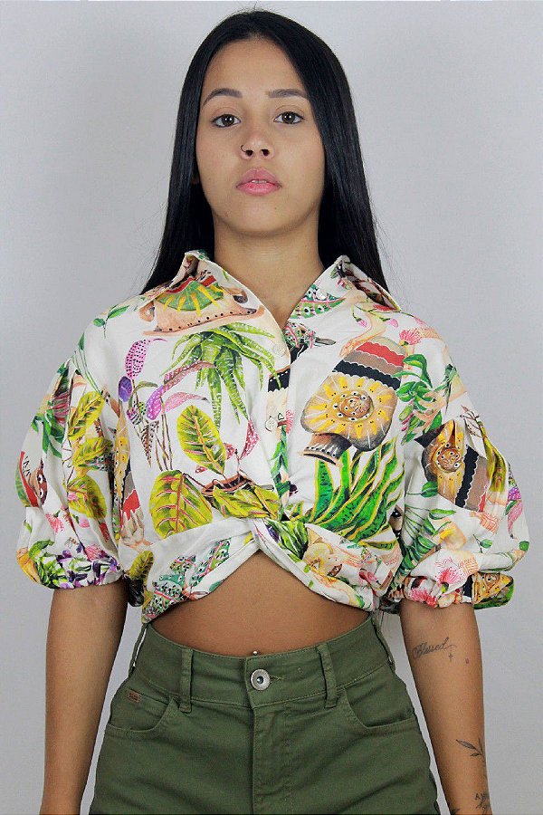CAMISA COLCCI LINHO ESTAMPADA