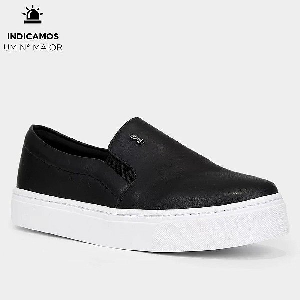 TENIS SANTA LOLLA SLIP ON FLATFORM - PRETO