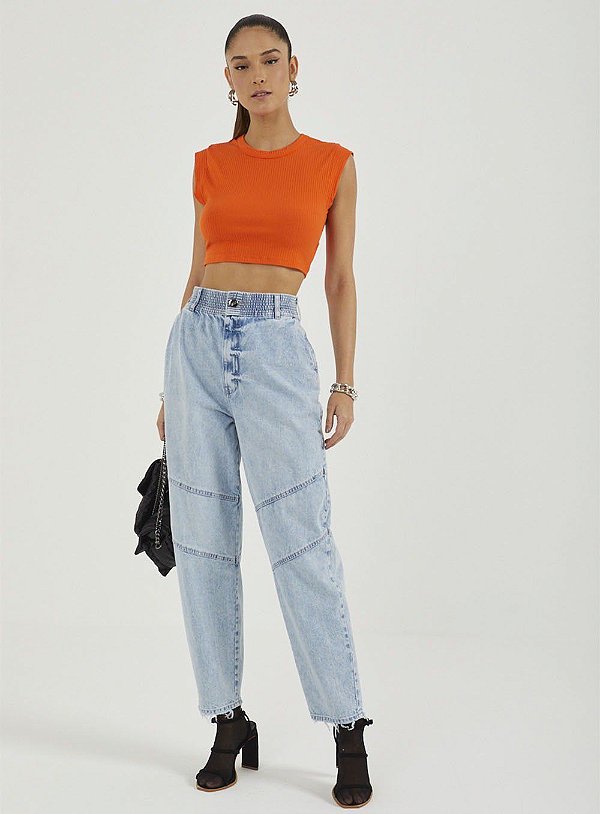 BLUSA COLCCI CANELADA - LARANJA SAOKO