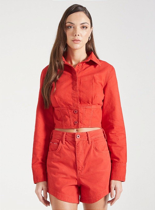 JAQUETA FORUM SARJA VERMELHO IFE
