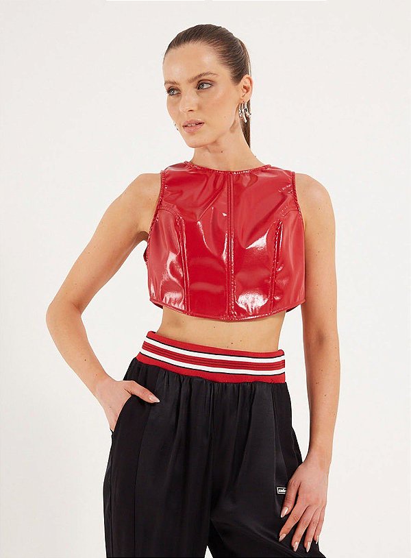 TOP COLCCI SPORT COM ZÍPER VINIL - RED SPORT CULTURE