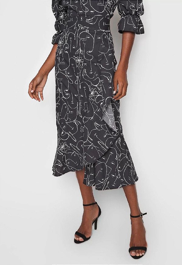 SAIA COLCCI MIDI ESTAMPADO