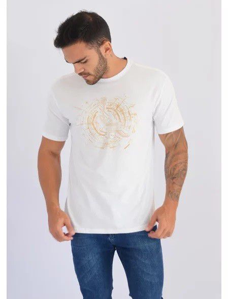 CAMISETA RESERVA ESTAMPADA ON BOARD - BRANCO