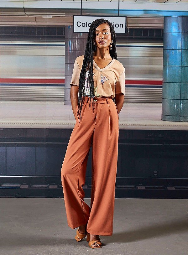 CALÇA COLCCI PANTALONA - MARROM