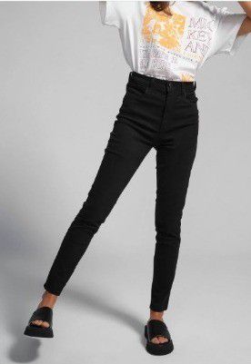 CALÇA COLCCI SARJA SLIM BRUNA STRETCH - PRETA
