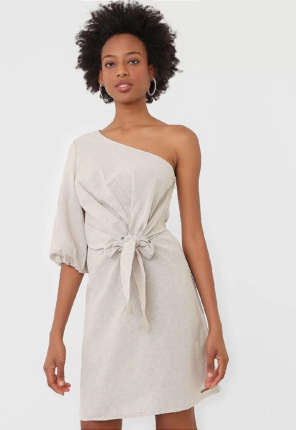 VESTIDO COLCCI CURTO BEGE