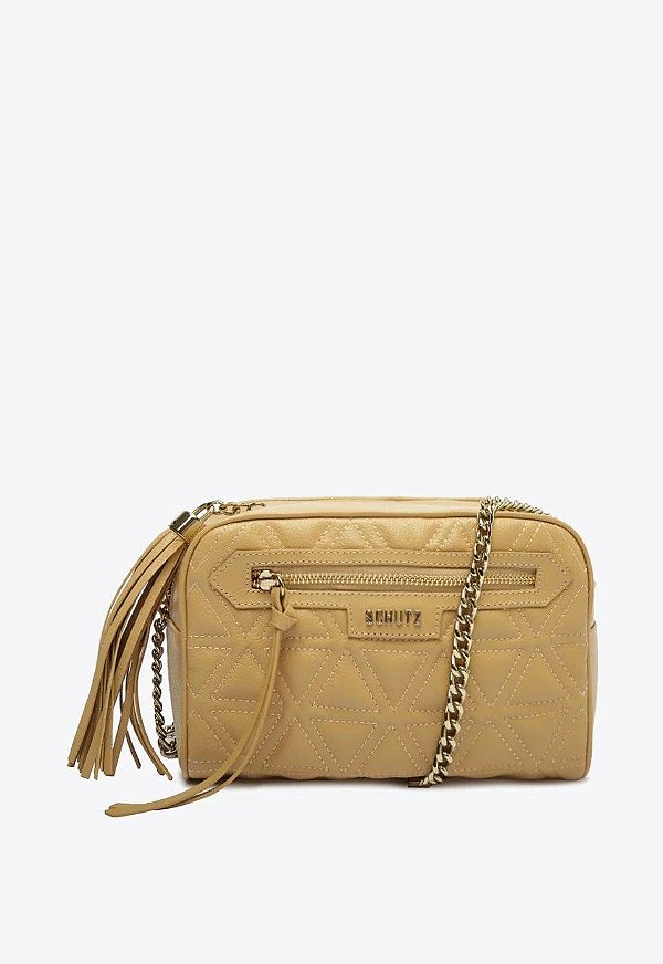BOLSA SCHUTZ TIRACOLO MIRELA COURO - LIGHT NUDE