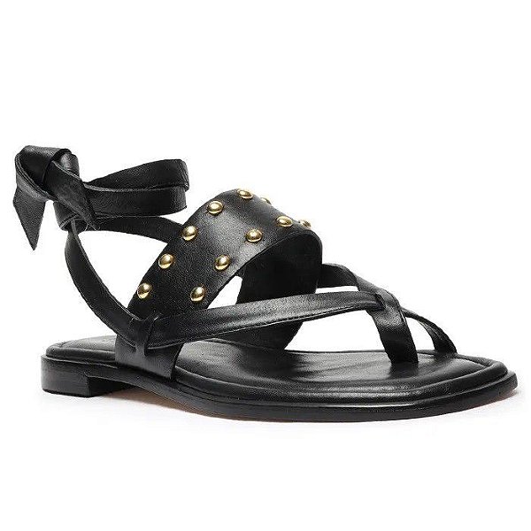 SANDALIA  SCHUTZ FLAT NEW TIRAS - BLACK