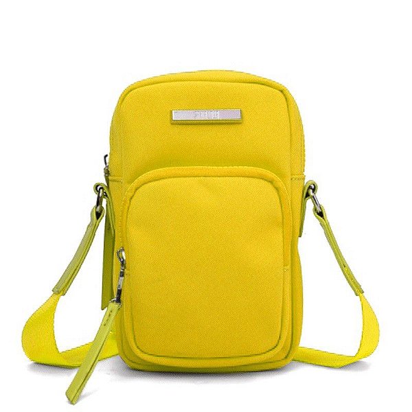 BOLSA SANTA LOLLA SHOULDER BAG TRANSVERSAL DE NYLON - AMARELO