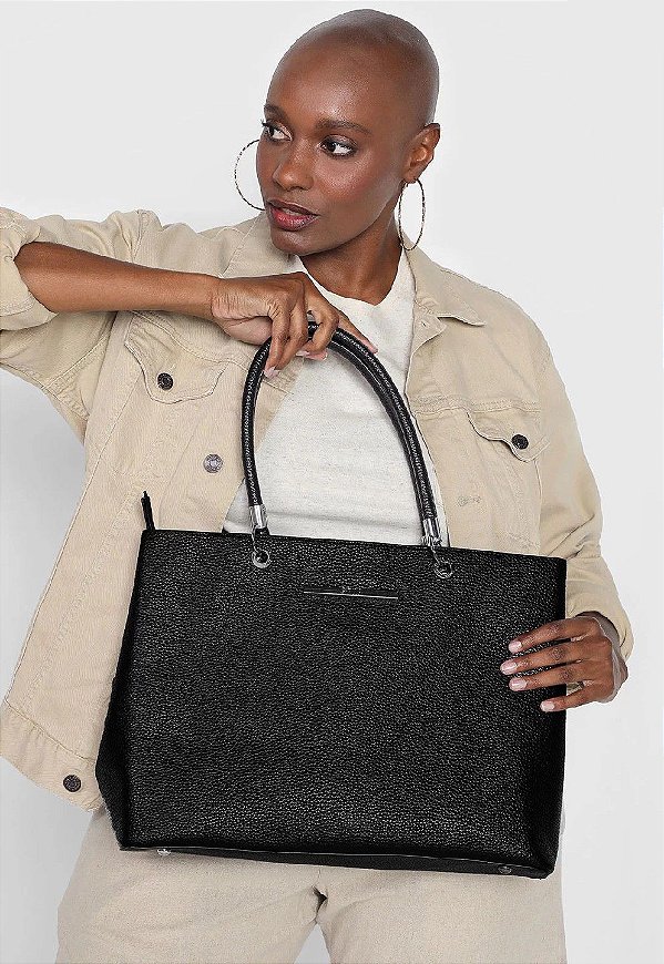 BOLSA SANTA LOLLA LOGO - PRETO