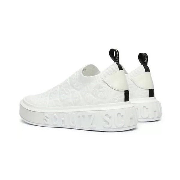 TENIS SCHUTZ KNIT - WHITE/BLACK