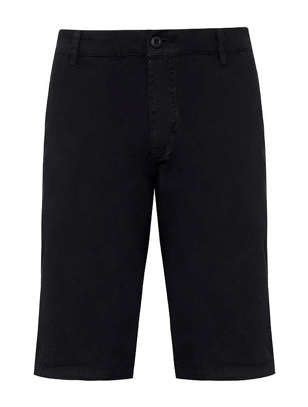 BERMUDA ARAMIS CHINO CHAMBRAY - PRETO