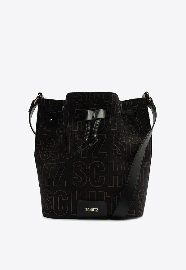 BOLSA SCHUTZ BUCKET GUILHERMINA LONA - PRETA